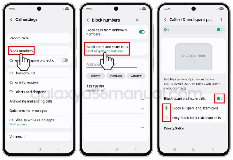 How to Block Spam Calls on Samsung Galaxy A56
